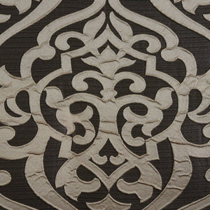 English Elm 8PCS Queen Jacquard Comforter Set with Damask Stria Texture, Embroidered Decorative Pillows & Bedskirt Black 23.62 L x 19.29 W x 11.02 H B035P341091