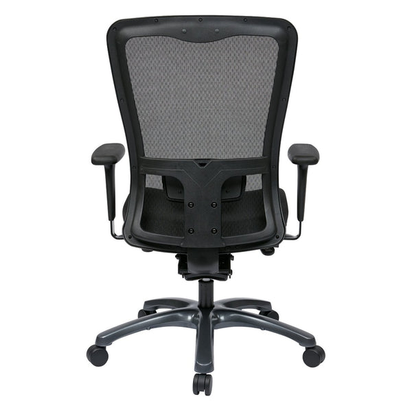 OSP Home Furnishings Progrid Ergonomic Mesh High Back Office Chair with Lumbar Support and Padded Seat 97720-30