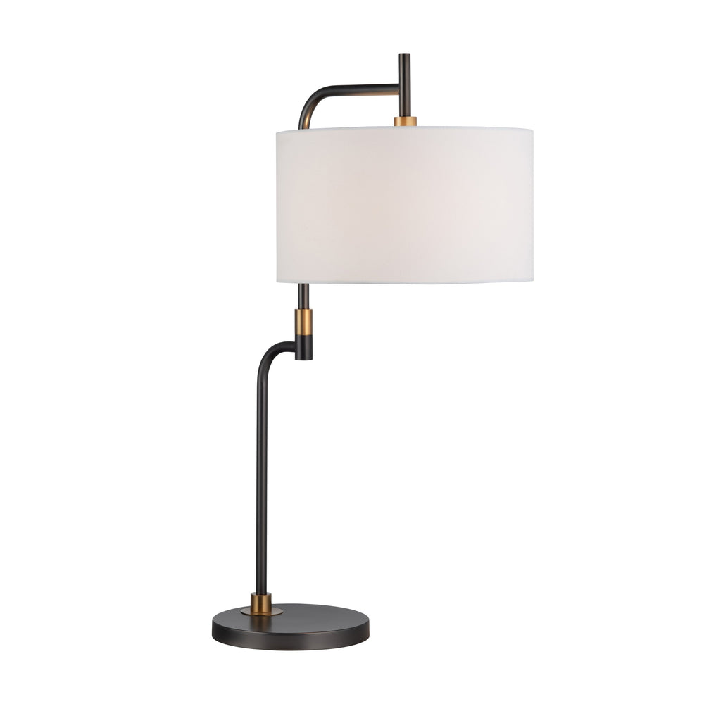 Crestview Collection 31.25"H Minimalist Metal Table Lamp With Elegant Shade, Gold Accents & 150w Bulb Capacity For Modern Spaces   Cvaer2330