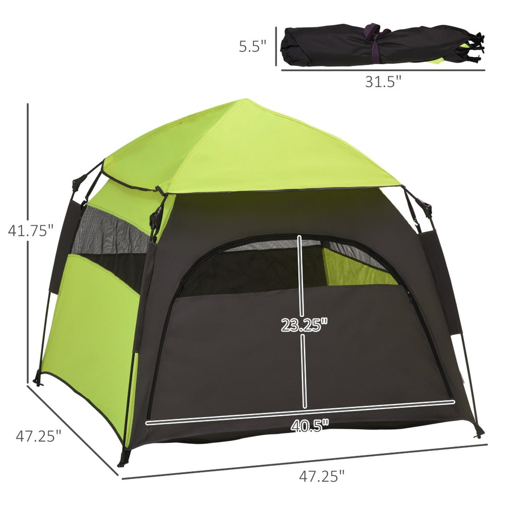English Elm Portable Pop up Dog Tent Oxford Polyester Uv Shade for Large Breeds Outdoor Use T3971P435524