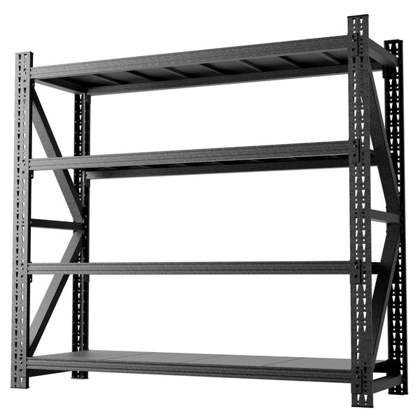 English Elm Heavy Gauge Steel Garage Shelving Unit 6000lb Capacity Adjustable Industrial Storage T2398S00003