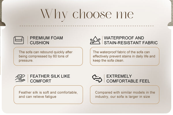 English Elm Modular Sectional Sofa - Space-Saving Comfort & Durability, Modern Light Gray Sleeper Couch For Homes W3622S00007