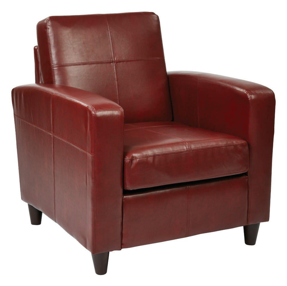 OSP Home Furnishings Venus Club Chair Crimson