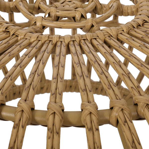 English Elm Christopher Knight Home® - OTTAWA Bohemian Faux Rattan Coffee Table - Handcrafted Weather-Resistant Round Accent Table 30" N770P345264L