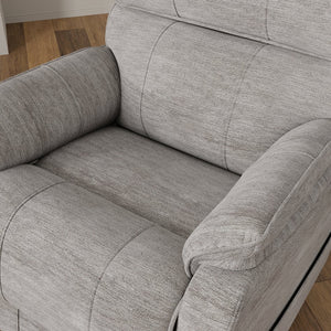 English Elm Plush Lucie Dove Power Lift Chair with Ultra-Plush Upholstery, USB Port, Dual Pockets, Quiet Lift Recliner B339P409523