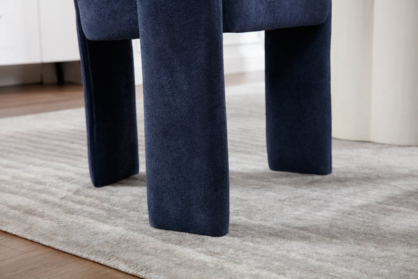 English Elm Dining Ergonomic Wood Dining Chairs Set of 2 with Lumbar Support, Fatigue Relief and Improved Circulation Blue W2100P198217