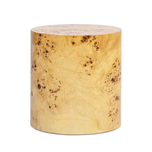English Elm Jennifer Taylor Home - Nebula 20" Accent Oval Pillar Side Table - Modern Warm Brown Burl Wood With Stylish Open Frame Design B2719P238138