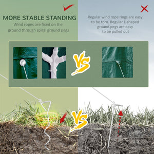 English Elm Outsunny 10' X 20' Party Tent With Removable Sidewalls - Elegant Gazebo For Outdoor Events & Bbqs W2225P174217-GIGA