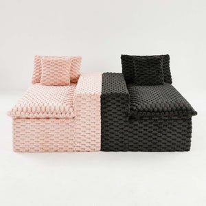 English Elm Luxury Color-Block Turtle Velvet Sofa - Modular Design For Stylish Living Room Comfort & Flexibility P1 W3371S00048-GIGA