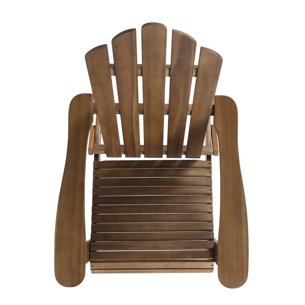 English Elm Christopher Knight Home® - HOLLYWOOD Acacia Wood Foldable Adirondack Chair for Patio & Poolside — Weather-Resistant, Classic Comfort Dark Brown 39.25 L x 24.5 W x 7.75 H 62399.00DBRN
