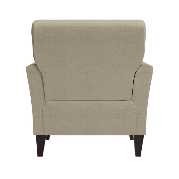 English Elm Dorset Barrel Accent Chair Velour Upholstery Solid Legs Compact Living Room Seating Wood B127P495070