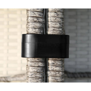 English Elm 4-Person Modular Patio Seating Set – Luxurious Comfort, Fully Assembled For Effortless Outdoor Style B120S00113