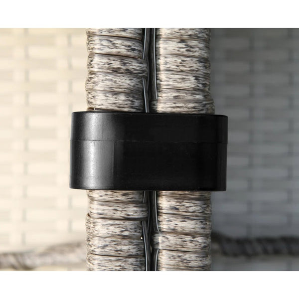 English Elm 4-Person Modular Patio Seating Set – Luxurious Comfort, Fully Assembled For Effortless Outdoor Style B120S00113