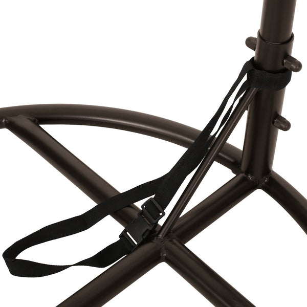 English Elm Hanging Chair Stand Freestanding Iron Base for Indoor Outdoor Patio Sunroom Use N758P414553B