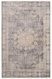 Unique Loom Asheville Rockwell Machine Made Border Rug Gray, Beige/Ivory 5' 1" x 8' 0"