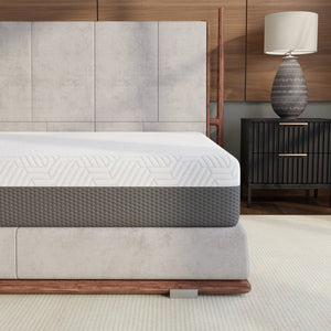 English Elm Omne Fria King Mattress Medium Firm Gel Memory Foam with Phase Change Cooling Cover B047P316879
