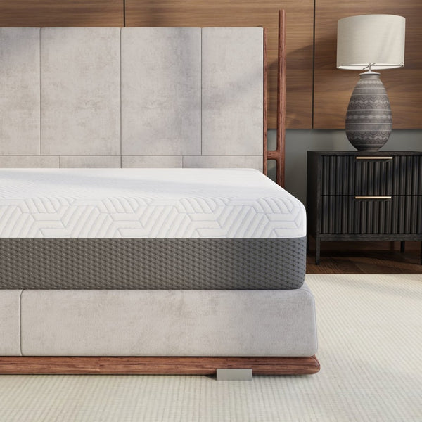 English Elm Omne Fria King Mattress Medium Firm Gel Memory Foam with Phase Change Cooling Cover B047P316879
