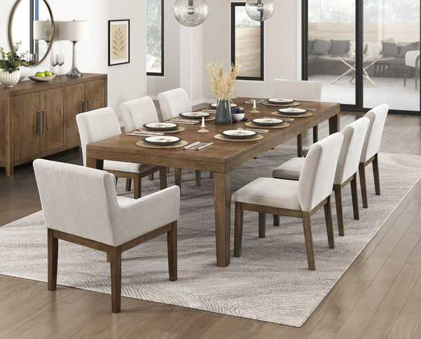 English Elm Transitional Gray Fabric Dining Chairs Solid Wood Frame Modern Farmhouse Set of 2 B011P467555