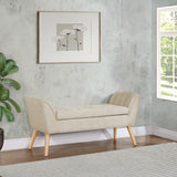 OSP Home Furnishings Castile Storage Bench Linen/Natural