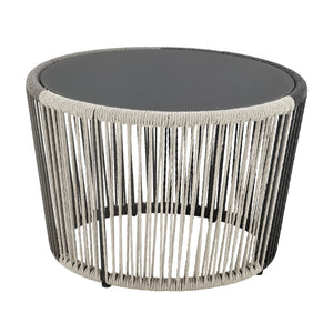 English Elm Ashland 5-Piece Outdoor Conversation Set with UV-Resistant Waterproof Fabric, Rustproof Steel Frame Grey B365P398241