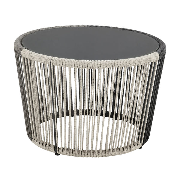 English Elm Ashland 5-Piece Outdoor Conversation Set with UV-Resistant Waterproof Fabric, Rustproof Steel Frame Grey B365P398241