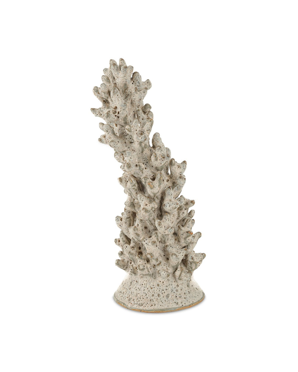 Currey & Company Staghorn Coral Sculpture - Stunning Ceramic Art Piece With Intricate Texture And Aged Elegance White Ceramic 1200-1044-currey-company