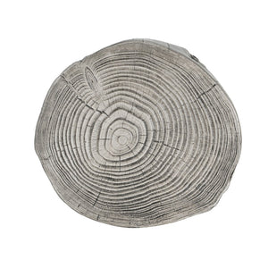 English Elm Mgo Tree Stump Side Table Lightweight Concrete Gray Wood Grain Finish Outdoor Indoor N776P372339G