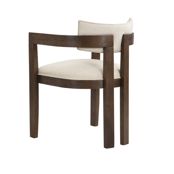 English Elm Christopher Knight Home® - N771P197053H Bouclé Upholstered Dining Chair with Wire-Brushed Rubberwood Frame, Modern Comfort Walnut N771P361737T