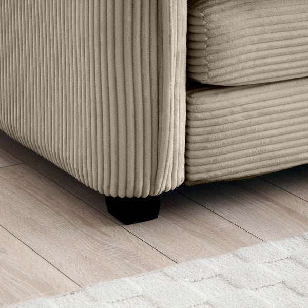 English Elm 3 Piece Oversized Sectional Sofa Set In Tan Corduroy - Comfortable Modular Design For Any Space W714S00707