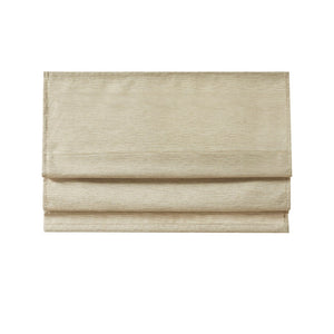 English Elm Printed Faux Silk Room Darkening Cordless Roman Shade with Thermal Foam Backing and OEKO‑TEX Safety taupe 5.05 L x 11.42 W x 7.48 H B03598311