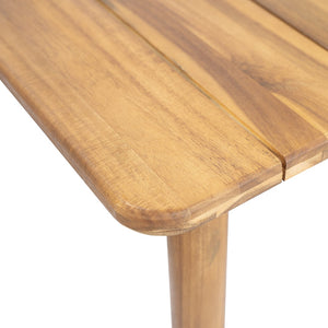 English Elm Visola Solid Acacia Outdoor Dining Table Seats 8 Teak Finish Patio Garden N775P367562T