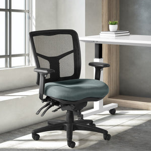 OSP Home Furnishings Progrid® Ergonomic Mid Back Mesh Office Chair with Lumbar Support and Pneumatic Height Adjust 92893-2M