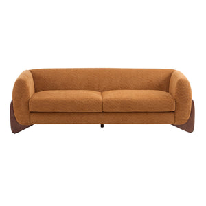 English Elm Christopher Knight Home® - 82Inches Caramel Boucle Sherpa Sofa - Plush Comfort, Modern Design, Cozy Living Room Essential N771P205090W_N771P205091W
