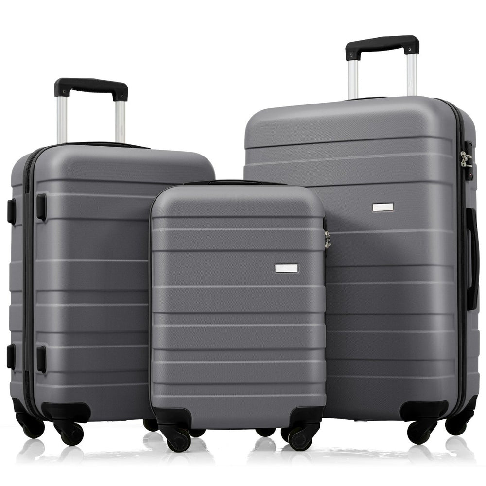 English Elm Luggage Set 3 Piece Abs Hardshell Spinner Suitcases with Tsa Lock Lightweight N726P203164Z