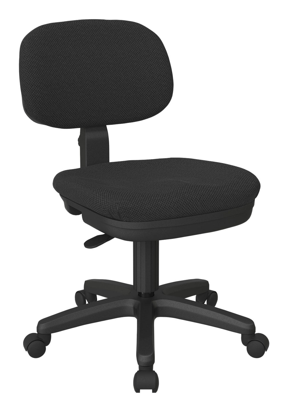 OSP Home Furnishings Basic Task Chair with Pneumatic Height Adjustment and Lumbar Support for Home Office Shale SC117-295