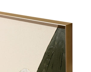 Sunpan ROAD Trip Hand-Painted Abstract Art - 40" x 60" Bronze Framed Canvas with Earthy Elegance III A0413