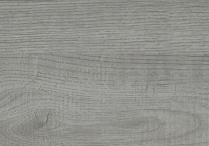 English Elm Dining 5-Piece Set with 40" Grey Laminate Table, Black Metal Frame, Padded Grey Fabric Seats, Compact modern design ideal for small kitchens B2710P218806