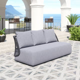 Mekan Sofa Gray 704023 Zuo Modern