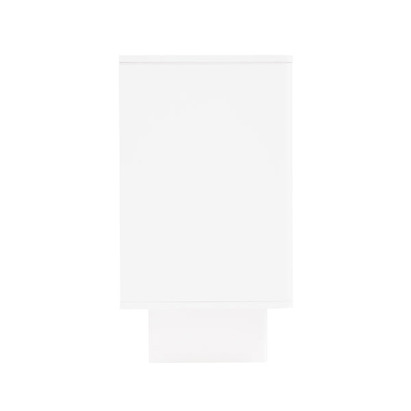 English Elm Ella 71" Sideboard with Soft-Close Doors, Adjustable Shelves, 9 Cubby Spaces & Modern Sled Legs White B365S00110