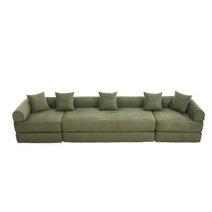 English Elm United We Win Corduroy Memory Foam Convertible Sofa Bed Six Position Guest Room Sleeper W1568P372056