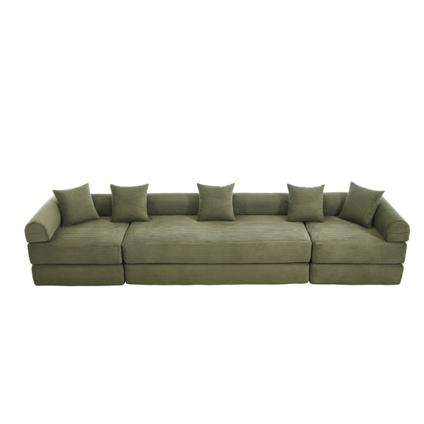 English Elm United We Win Corduroy Memory Foam Convertible Sofa Bed Six Position Guest Room Sleeper W1568P372056