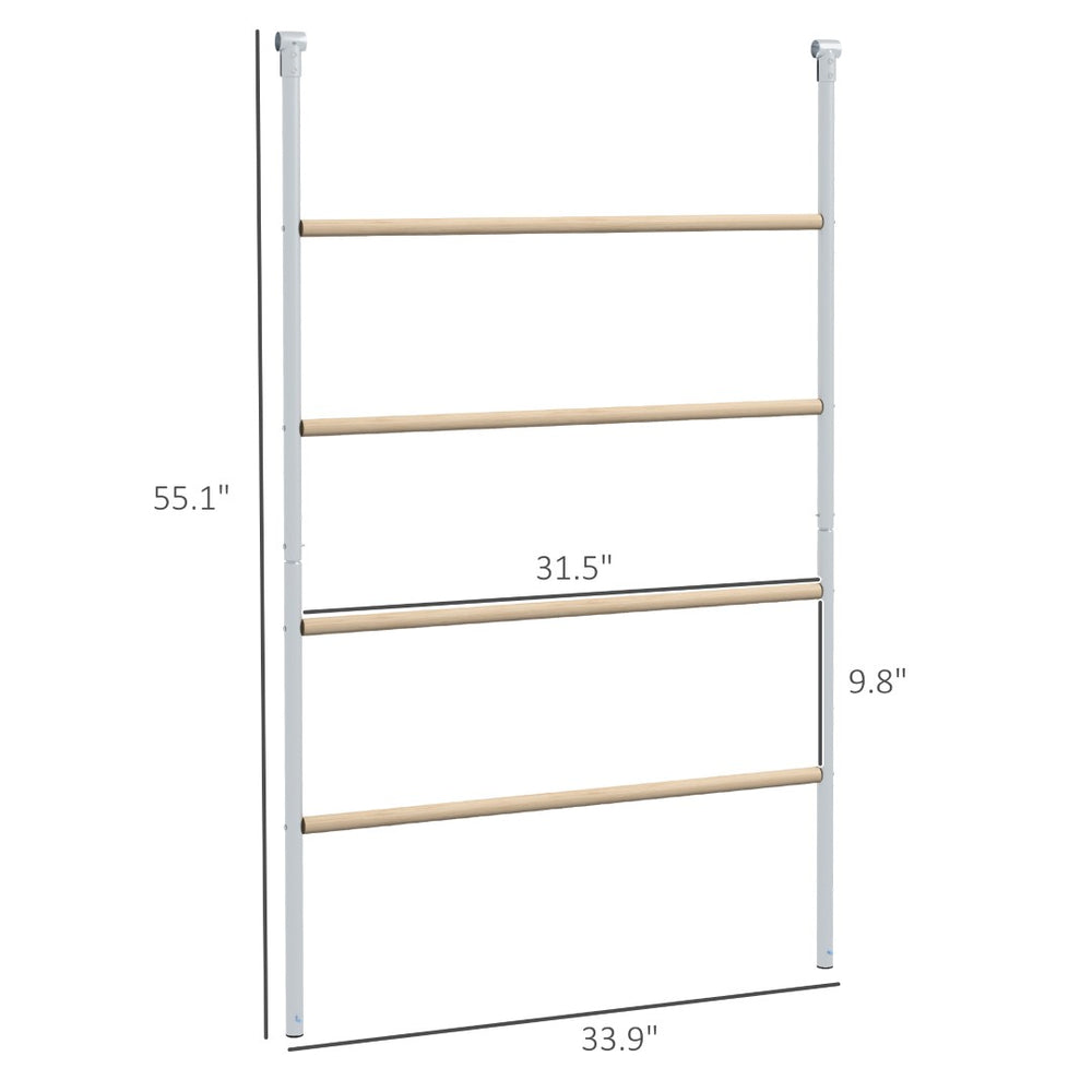 English Elm Chicken Roost with Four Tiered Fir Wood Perches and Galvanized Steel Frame for Coops T3971P407805