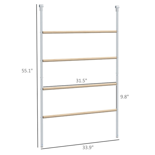English Elm Chicken Roost with Four Tiered Fir Wood Perches and Galvanized Steel Frame for Coops T3971P407805