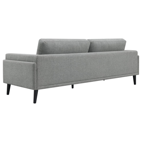 English Elm Andrena Grey 2-Piece Sofa Set - Modern Track Arm Design With Soft Upholstery & Supportive Seating B062S01238