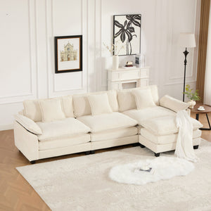 English Elm Wider Ergonomic Loveseat with Breathable Chenille Upholstery, Modular Design, Plush Double-Layer Cushioning W1143S00041 W1143S00041