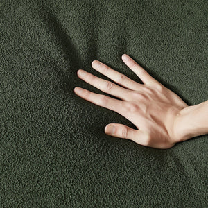 English Elm Ashcroft Furniture - Dylan Modern French Boucle Sofa — Stylish 85" Designer Couch with High-Density Foam Comfort & Durable Fabric Brown,Dark Green B183P231859