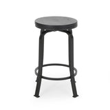 Christopher Knight Home® - Noble House - Skyla Modern Industrial Swiveling Counter Stool (Set of 2)