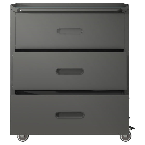 English Elm Heavy-duty Rolling Steel Tool Cabinet 3 Drawer Garage Organizer with Locking Casters T2398P242683