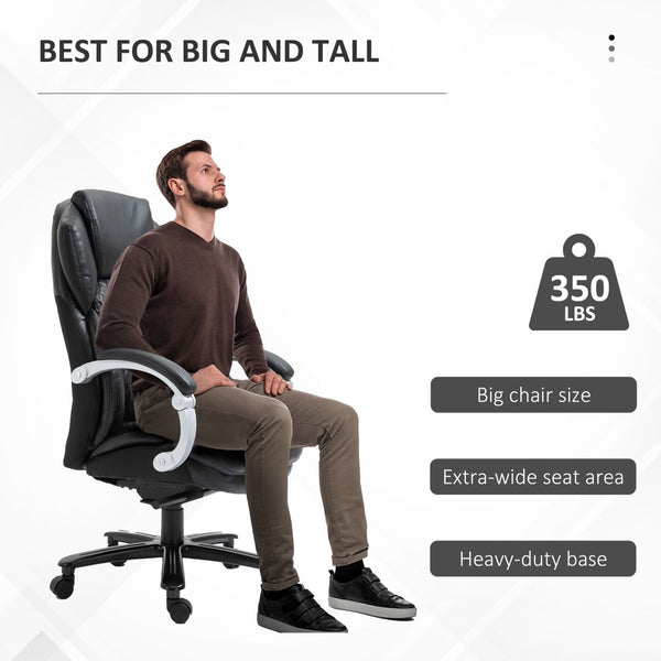 English Elm Vinsetto Big And Tall Executive Office Chair – Wide, Stylish, Adjustable, And Comfortable Desk Seating W2225P217957-GIGA