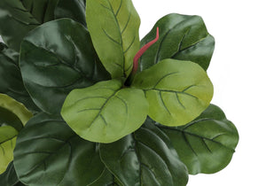English Elm Artificial Fiddle Leaf Fig Tree 47 Inch Tall Faux Plant with Real Touch Foliage B2710P220040